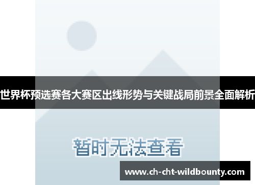 世界杯预选赛各大赛区出线形势与关键战局前景全面解析 世界杯预选赛各大赛区出线形势与关键战局前景全面解析